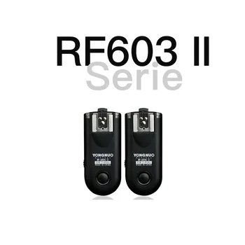 Yongnuo RF-603 II RF 603 II אלחוטית פלאש טריגר 2 Transceivers ניקון D7000 או Canon 5D 7D 100D