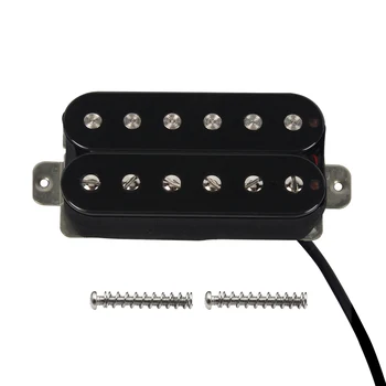 FLEOR 14K גיטרה גשר איסוף Alnico 5 Humbucker טנדר כפול סליל שחור על גיטרה חשמלית