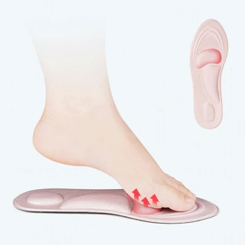 4D עיסוי מדרסי ספוג רך תמיכה לקשת Orthotic הרגל הפנימית רפידות נעליים עם עקבים גבוהים נשים גברים סוליות כרית הספרס