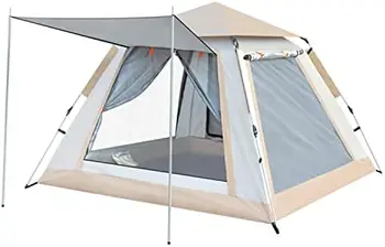 למעלה האוהל, OTGui המשפחה קמפינג אוהל עם 2 דלת גדולה/מהרצפה עד התקרה, רשת החלון. 1 כיפה רשת חלון(נשלף למעלה),עמיד למים