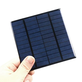 1 יח ' פנל סולארי 12V 150mA מיני מערכת סולארית DIY עבור סוללת הטלפון הנייד מטענים סולארי נייד נייד 110x110mm