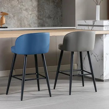 מעצב מסעדה בר כסאות מרפסת חדר השינה מסחרי האוכל הנורדי שיער נשי בר כסאות פשוטים Chaises בר רהיטים טרקלין