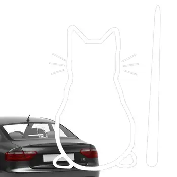 חתול סטיקרים על מכוניות אוטומטי הפגוש חתלתול מדבקות החתול חזרה מדבקה הדבקה חזקה אפקט דקורטיבי טוב הדביקות ילדים