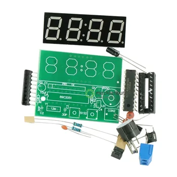 0.56 אינץ AT89C2051 דיגיטלי תצוגת LED 4 ביטים אלקטרוניים שעון דיגיטלי ייצור סוויטה DIY ערכת 4 ספרות חדשה