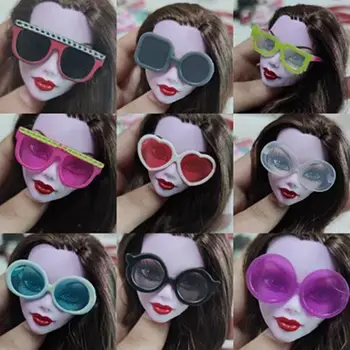 פלסטיק דול חמוד, משקפיים חדשים אביזרים רב-סגנונות מיני משקפיים אופנה ללבוש מזדמנים DIY צעצועי 30 ס 
