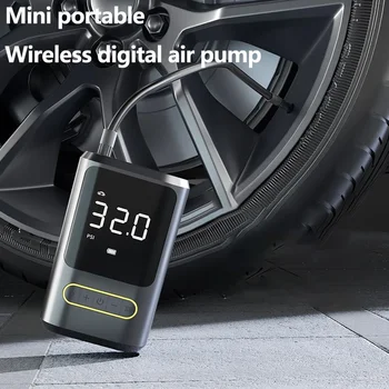 נייד Mini רכב חשמלי האינפלציה משאבה קטנה אלחוטית תצוגה דיגיטלית האינפלציה צמיג