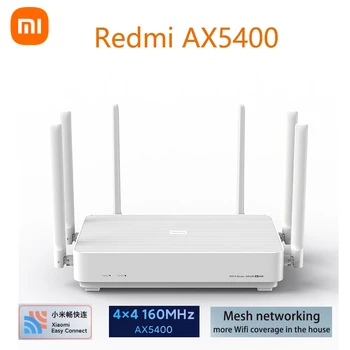 Xiaomi Redmi AX5400 Wifi נתב רשת מערכת WiFi 6 4K QAM 160MHz רוחב פס גבוה 512MB זיכרון הביתה לעבוד עם האפליקציה של Xiaomi
