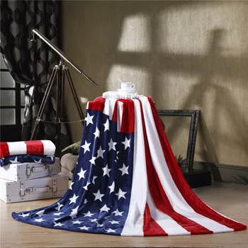 חדש 150*200 תכליתי שמיכה לזרוק ספה כיסוי יחיד הסדין פלנל fleeceBritish האמריקאי דגל משובץ זורק את כיסוי המיטה