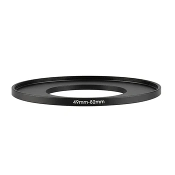 אלומיניום שחור שלב מסנן הטבעת 49mm-82mm 49-82mm 49: 82 מסנן מתאם מתאם עדשה Canon Nikon Sony DSLR עדשת המצלמה