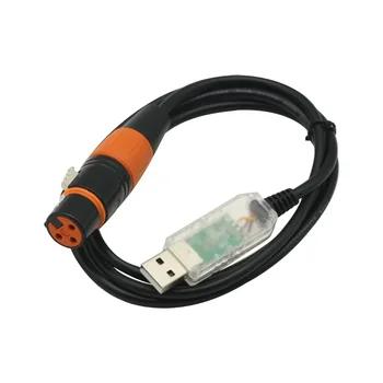 USB DMX כבל מתאם שלב אור PC DMX512 בקר דימר DMX USB אות המרה כבלים עבור arduino מודול לוח חדש