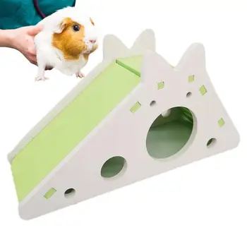 אוגר הבית עם שקופית הסולם אוגר משחקים צעצועים בבית בעלי חיים קטנים פעילות צעצוע כלוב אביזרים עבור חיות מחמד קטנות.