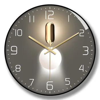 8 סנטימטר אמנות השמש שעון קיר עיצוב חדש ילדים פלסטיק שעון יושבים בחדר השינה בבית או במשרד קישוט רלו קיר