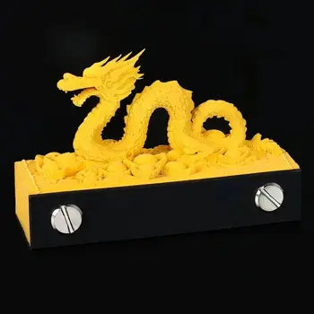 צורת דרקון 3D גילוף הערות נייר-יד מדמיע פוסט תזכירים DIY תזכיר הערה נייר פיסול 3D הודעה נייר מלאכת יד ביד 'פנקס רשימות'