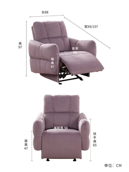 YY הביתה מודרני מינימליסטי בד פונקציה אחת הכיסא הספה בסלון רהיטים