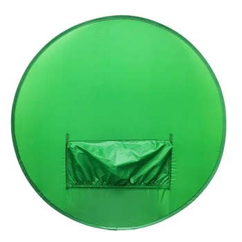 צילום רקע מסך ירוק תפאורות נייד ירוק מוצק צבע רקע בד לצילום סטודיו 142Cm