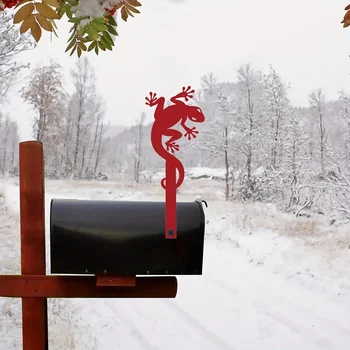 CIFbuy 1pc מלאך גקו, אייל הורן, פתית שלג, דלעת כובע, אהבה ברזל צללית הדואר קישוט, קישוט הדואר סימן