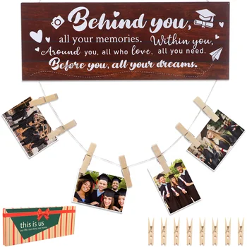 תמונת הסיום מחזיק עץ לתלות תמונות עבור תיכון מכללה סיום מתנות