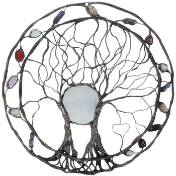 מעגל החיים-מתכת עץ קיר לוח אמנות תלויות יצירות אמנות סמל נצחי עבור Office שינה קישוט הגן קישוט חלון