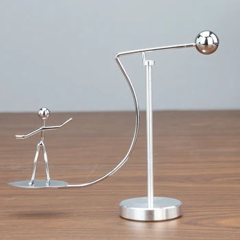 יצירתיים חדשים עריסת ניוטון איזון כדורי פלדה הספר מלמד אספקה פיסיקה מדע המטוטלת צעצוע השולחן מתנות קישוט הבית