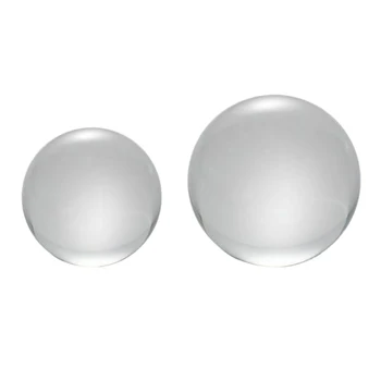 2 יח ' צבע שקוף זכוכית קריסטל כדור ריפוי תחום צילום אביזרים הכדור עיצוב 40Mm & 30Mm