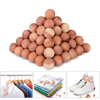 ארז ביצים ארונות ומגירות ארז טבעי ביצים על בגדים אחסון 48Pcs עם 2 שקיות סאטן